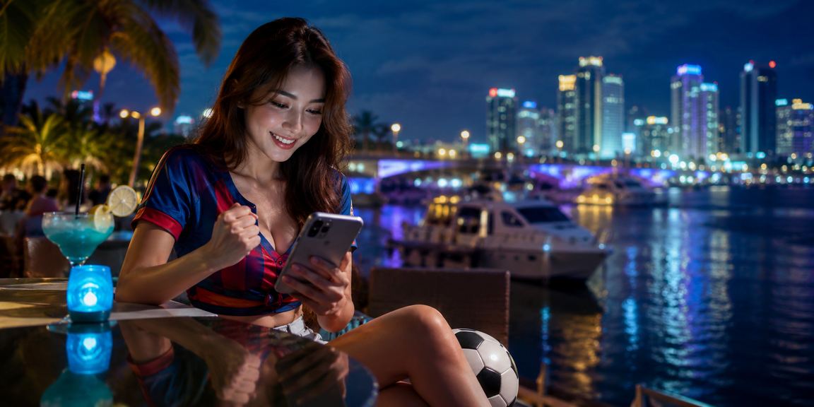 Peminat bola sepak Malaysia di Johor mengikuti perlawanan sambil membuat pertaruhan dalam talian