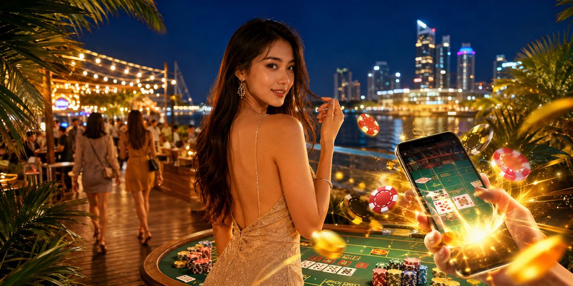 Meja Baccarat dalam talian gaya Malaysia di Petaling Jaya
